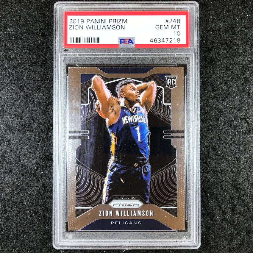 2019 Prizm ZION WILLIAMSON Rookie Base #248 PSA 10 (218)