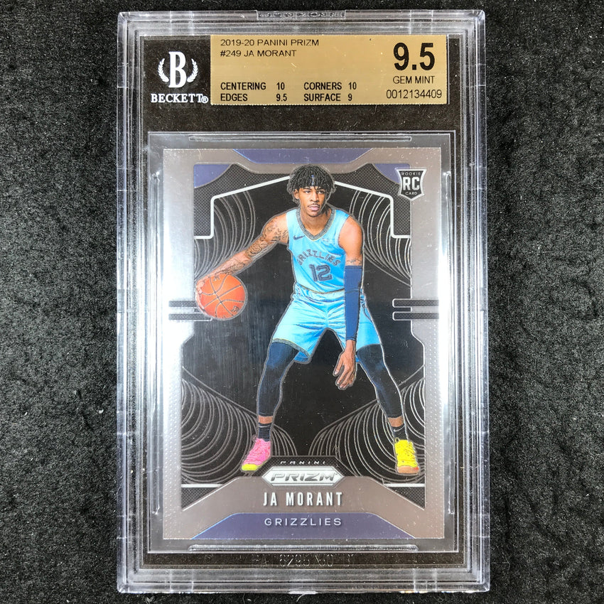 2019 Prizm JA MORANT Rookie Base #249 BGS 9.5 (409)