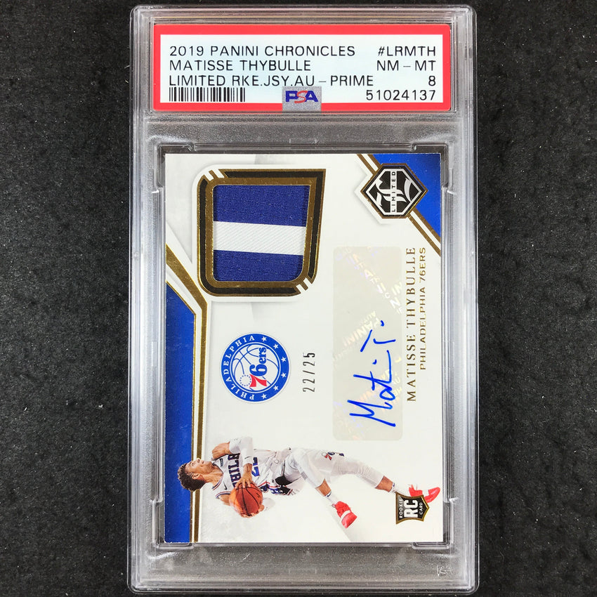 2019 Chronicles MATISSE THYBULLE Limited Rookie Jersey Auto 22/25 PSA 8 (137)