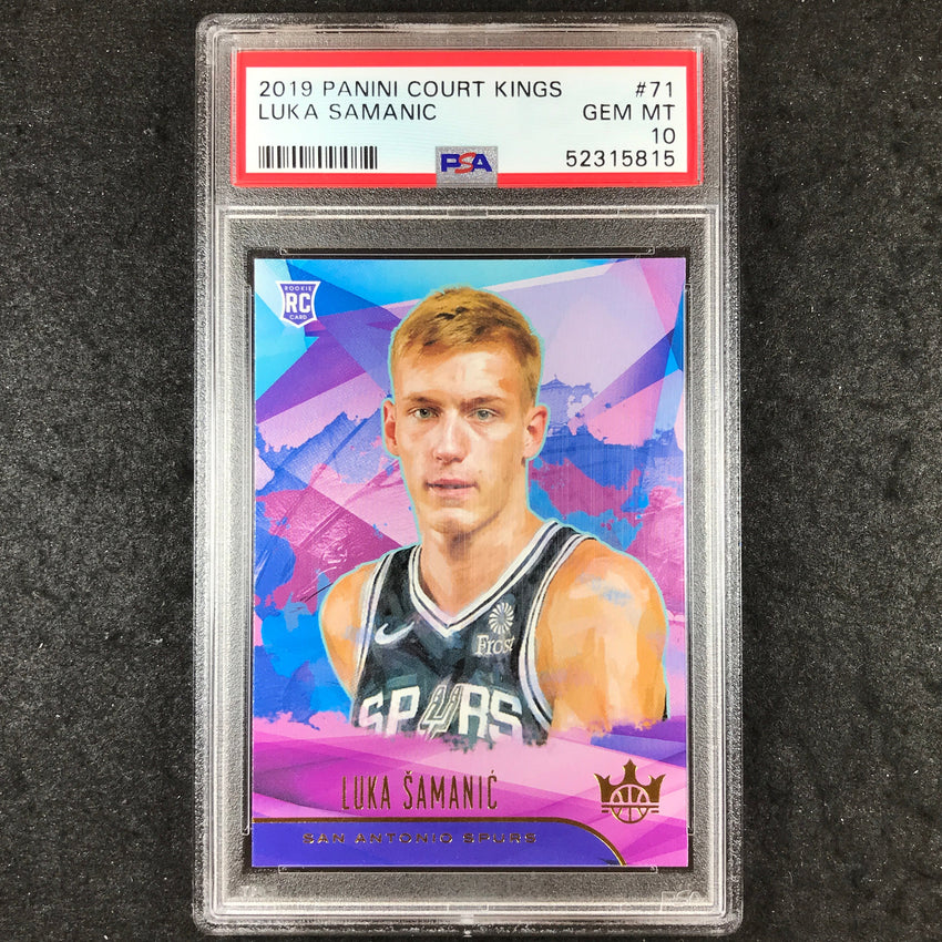 2019 Panini Court Kings LUKA SAMANIC Rookies I #71 PSA 10 (815)