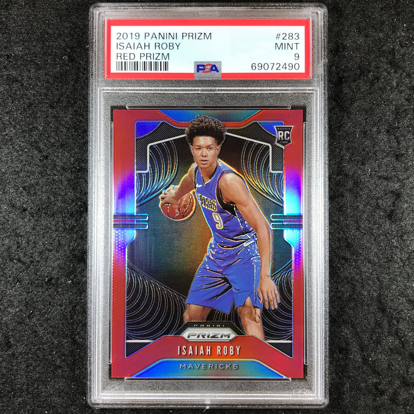 2019 Panini Prizm ISAIAH ROBY Rookie Red Prizm 193/299 #283 PSA 9 (490)