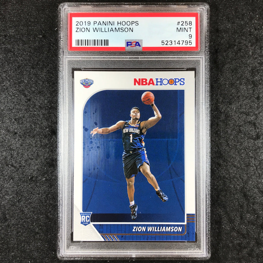 2019 Hoops ZION WILLIAMSON Rookie Base #258 PSA 9 (795)