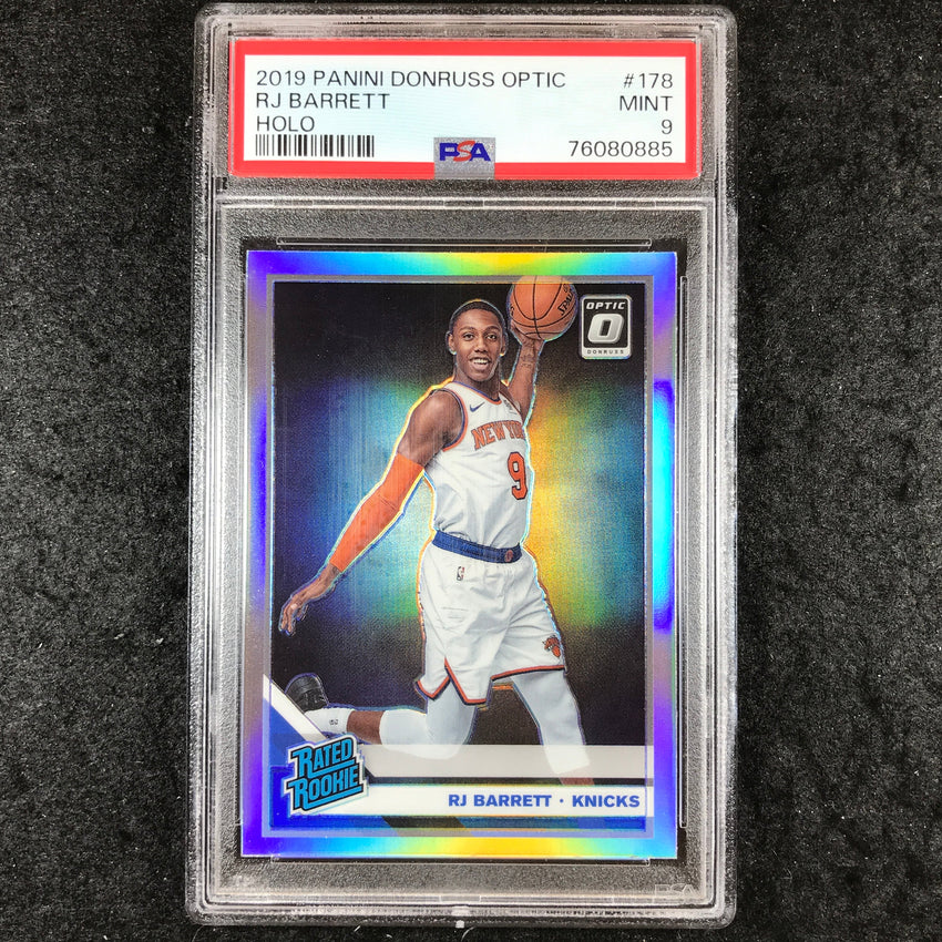 2019 Optic RJ BARRETT Rated Rookie Holo #178 PSA 9 (885)