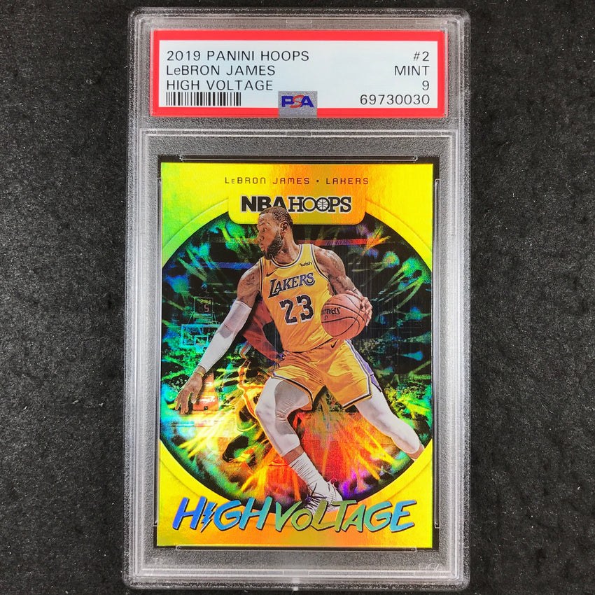 2019 Hoops LEBRON JAMES High Voltage #2 PSA 9 (030)