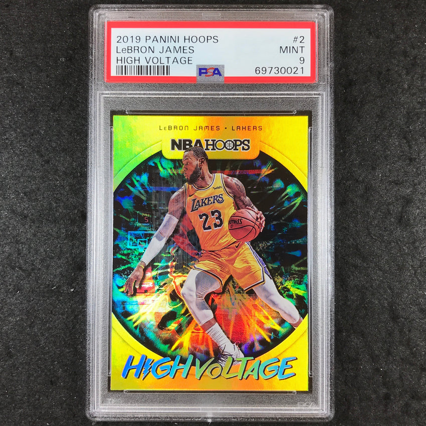 2019 Hoops LEBRON JAMES High Voltage #2 PSA 9 (021)