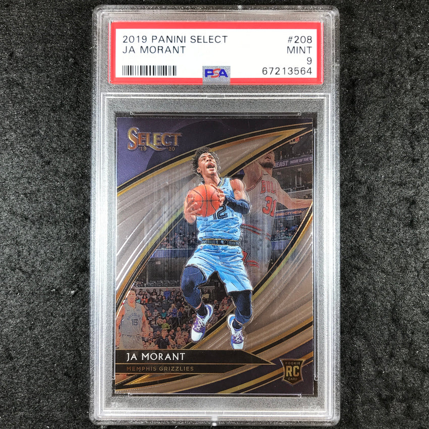 2019 Select JA MORANT Rookie Courtside Base #208 PSA 9 (564)