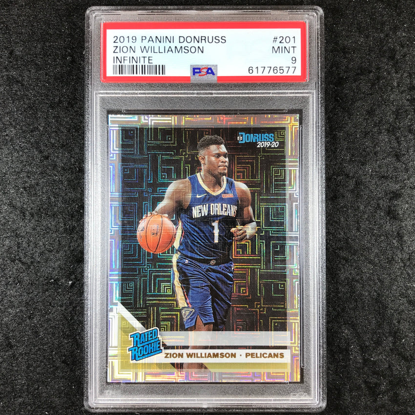 2019 Panini Donruss ZION WILLIAMSON Rated Rookie Infinite #201 PSA 9 (577)
