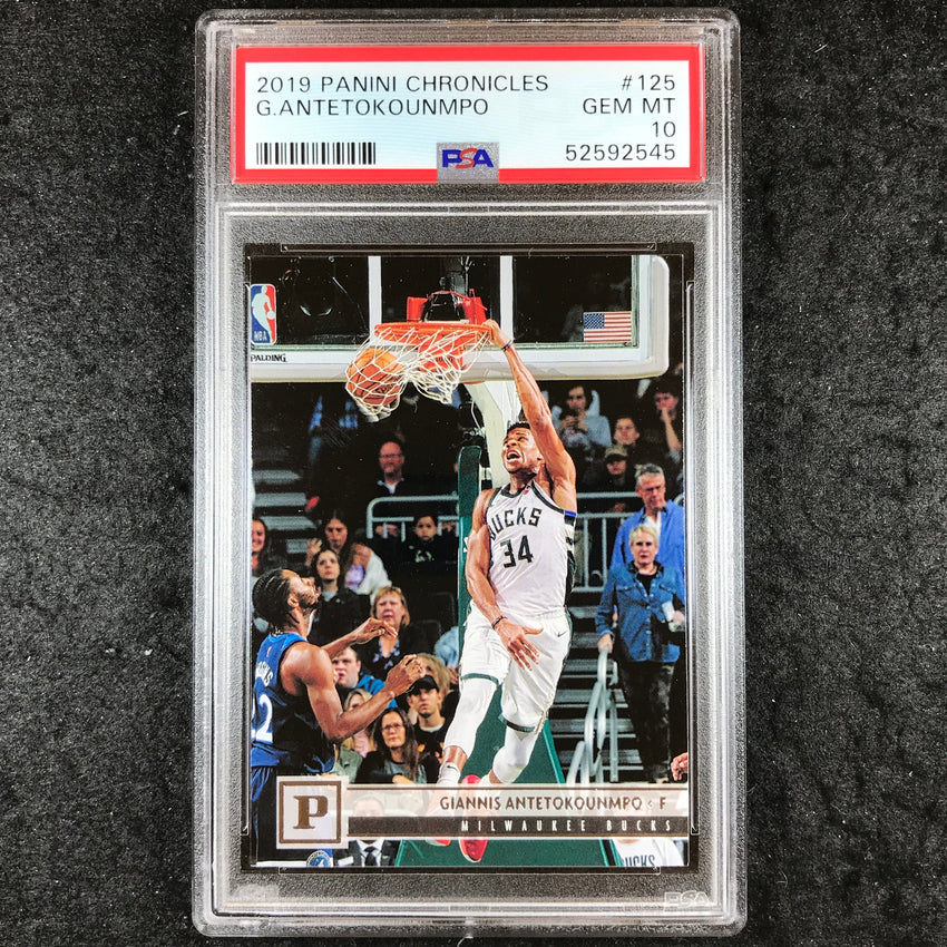 2019 Panini Chronicles GIANNIS ANTETOKOUNMPO #125 PSA 10 (545)