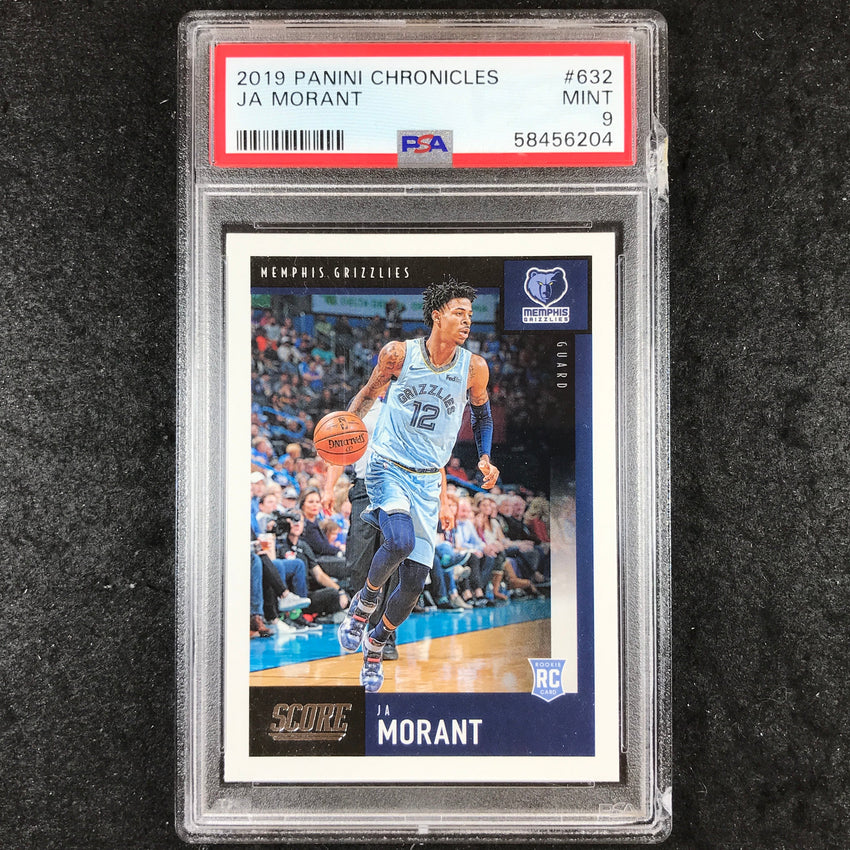 2019 Panini Chronicles JA MORANT Rookie Score #632 PSA 9 (204)