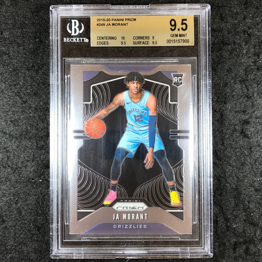 2019 Prizm JA MORANT Rookie Base #249 BGS 9.5 (908)