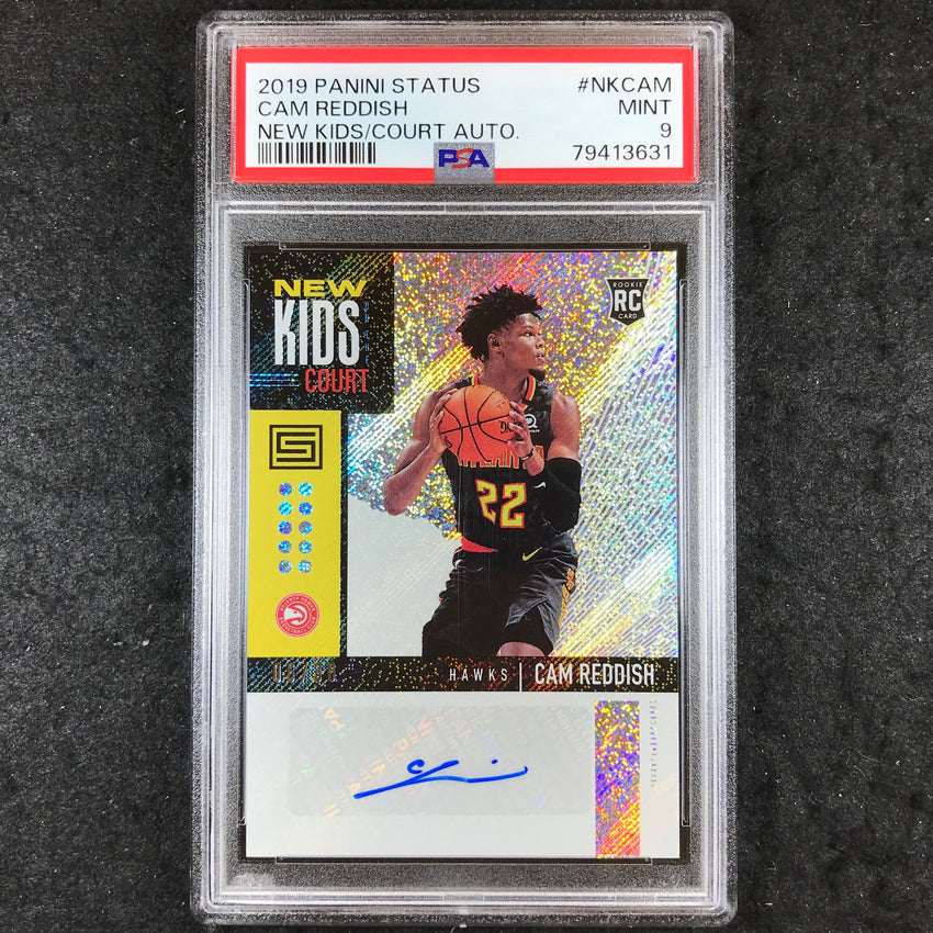 2019 Panini Status CAM REDDISH New Kids Court Rookie Auto 6/30 PSA 9 (631)