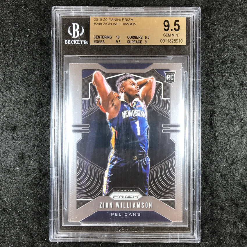 2019 Prizm ZION WILLIAMSON Rookie Base #248 BGS 9.5 (910)