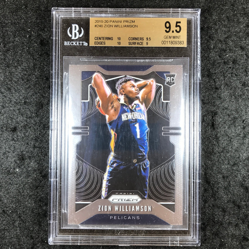 2019 Prizm ZION WILLIAMSON Rookie Base #248 BGS 9.5 (383)