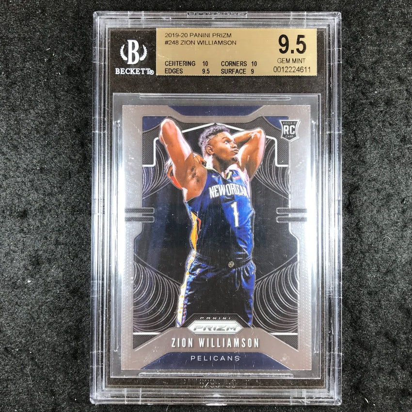 2019 Prizm ZION WILLIAMSON Rookie Base #248 BGS 9.5 (611)
