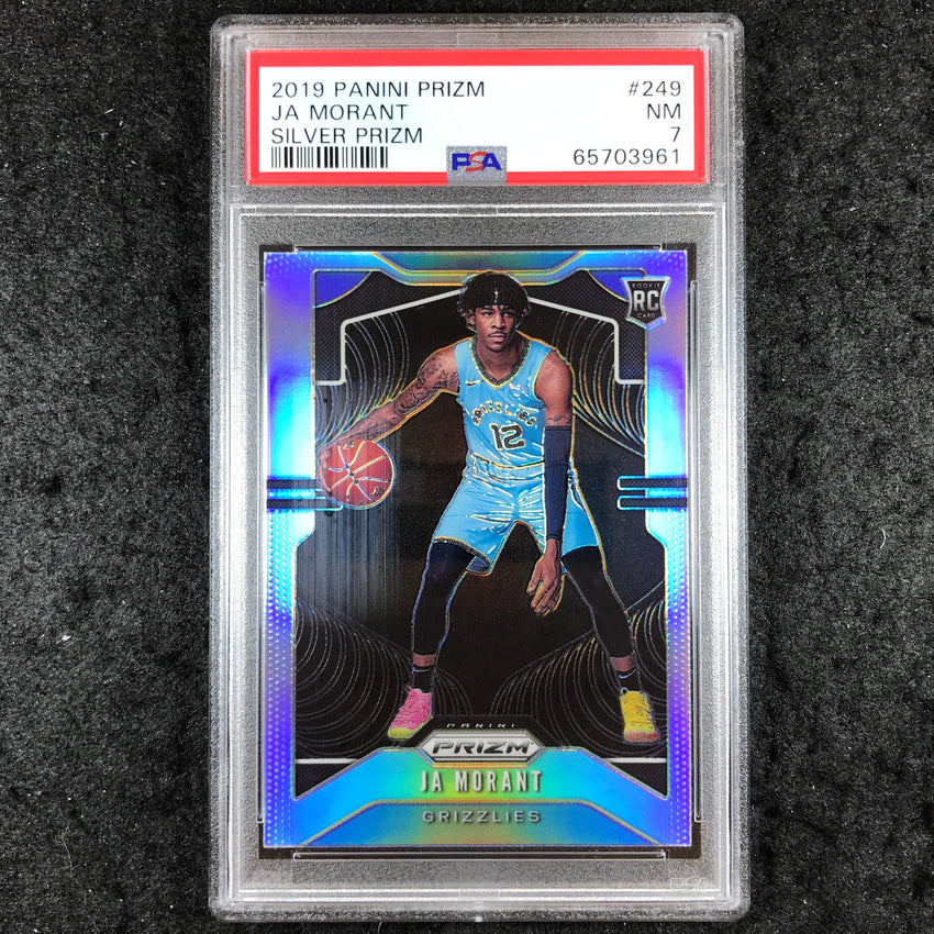 2019 Panini Prizm JA MORANT Rookie Silver Prizm #249 PSA 7 (961)