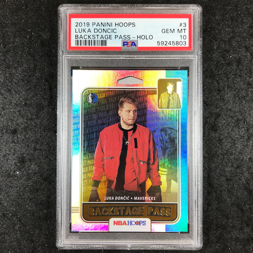 2019 Panini Hoops LUKA DONCIC Backstage Pass Holo #3 PSA 10 (803)