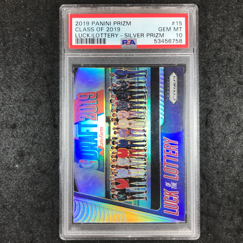 2019 Panini Prizm CLASS OF 2019 Luck Of The Lottery Silver #15 PSA 10 (758)