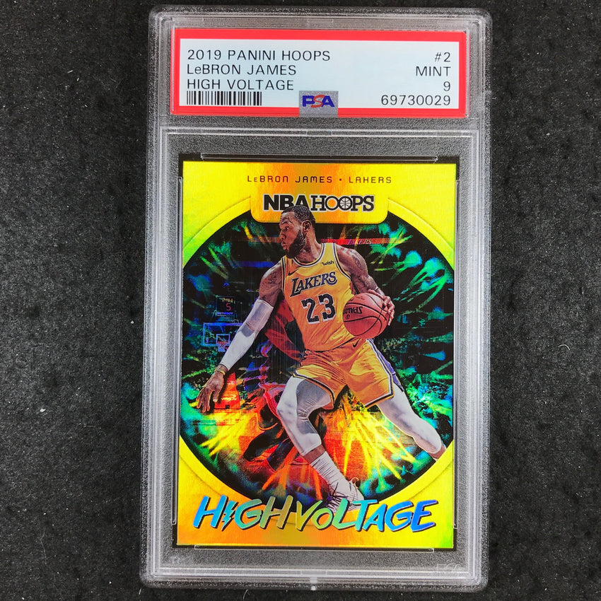 2019 Hoops LEBRON JAMES High Voltage #2 PSA 9 (029)