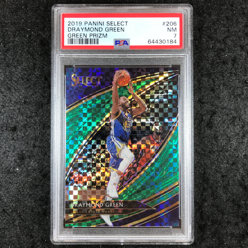 2019 Panini Select DRAYMOND GREEN Green Prizm 4/5 #206 PSA 7 (184)