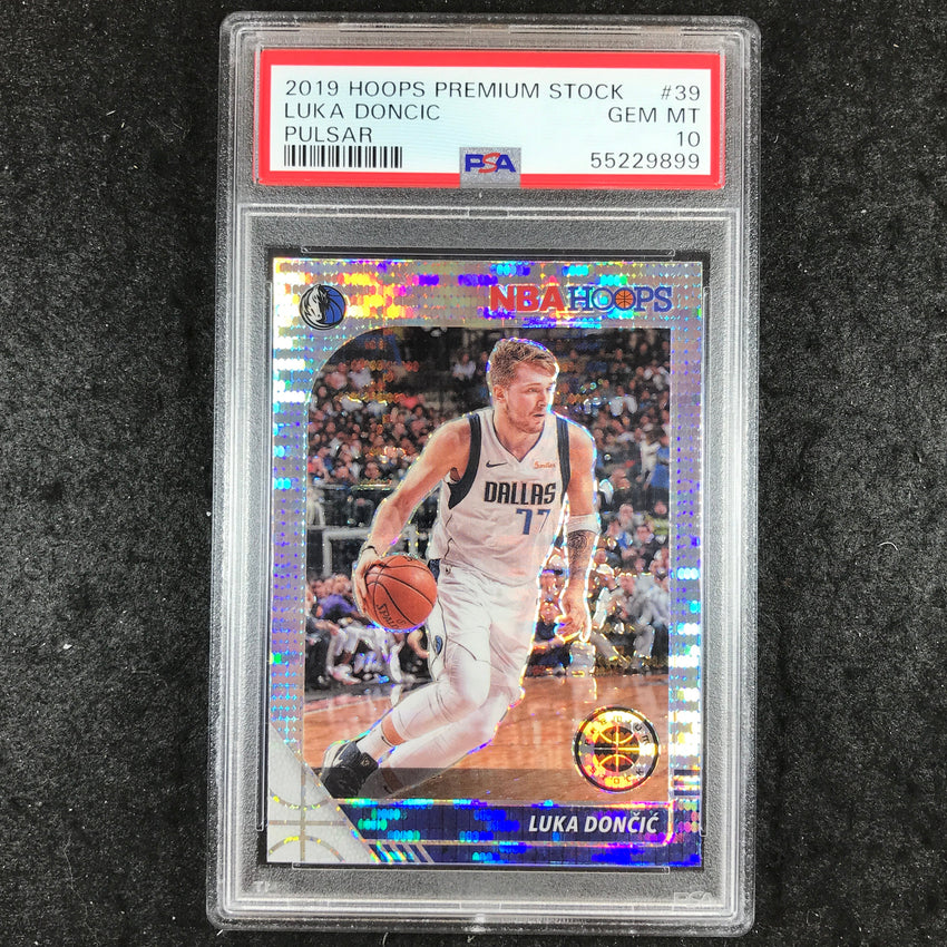 2019 Panini Hoops Premium Stock LUKA DONCIC Pulsar #39 PSA 10 (899)