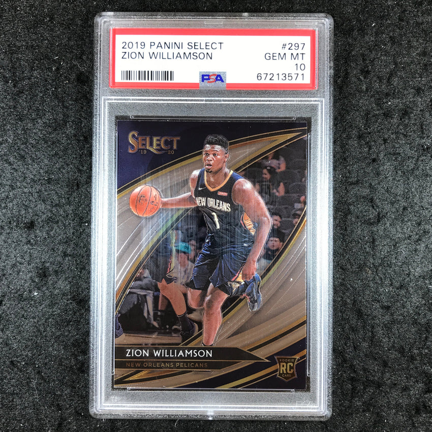 2019 Select ZION WILLIAMSON Rookie Courtside Base #297 PSA 10 (571)