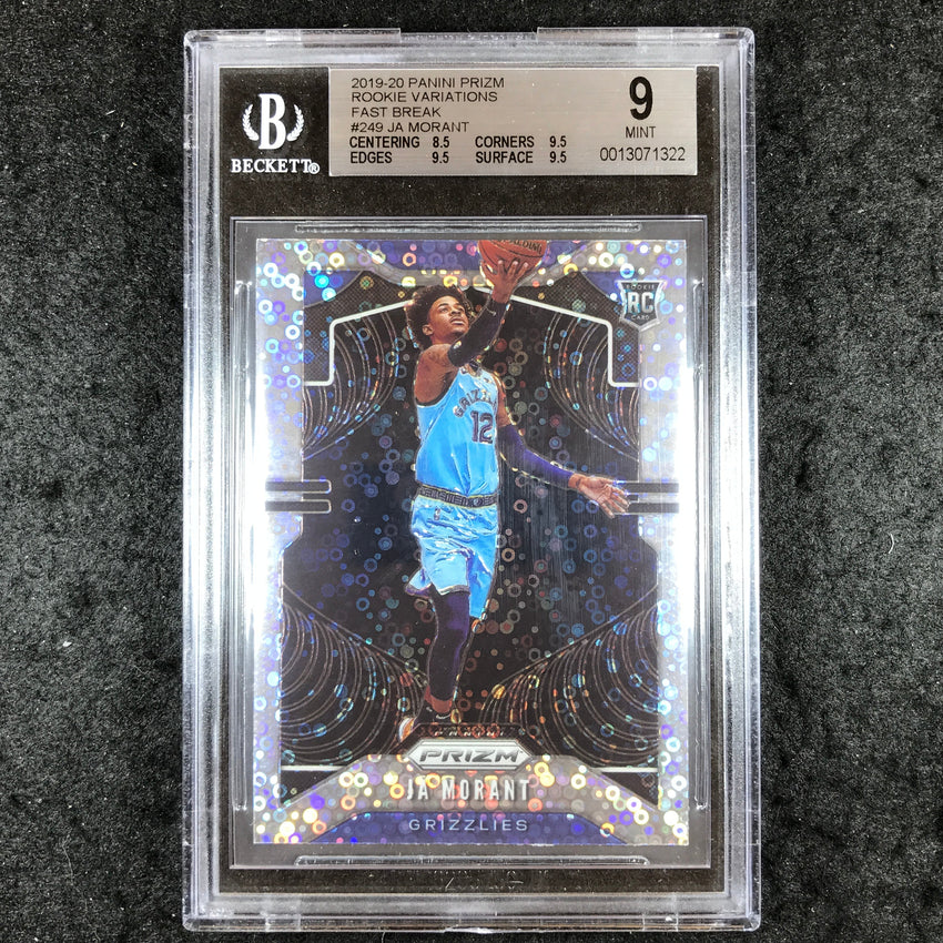 2019 Prizm JA MORANT Rookie Layup Fast Break #249 BGS 9 (322)
