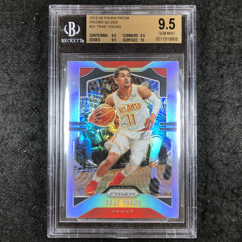 2019 Panini Prizm TRAE YOUNG Silver #31 BGS 9.5 (908)