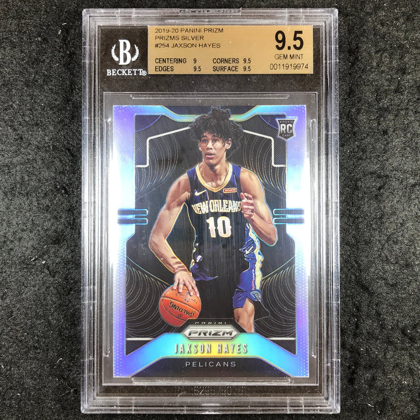 2019 Panini Prizm JAXSON HAYES Rookie Silver #254 BGS 9.5 (974)