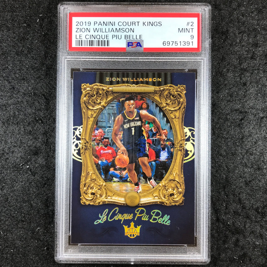 2019 Court Kings ZION WILLIAMSON Rookie Le Cinque Piu Belle #2 PSA 9 (391)