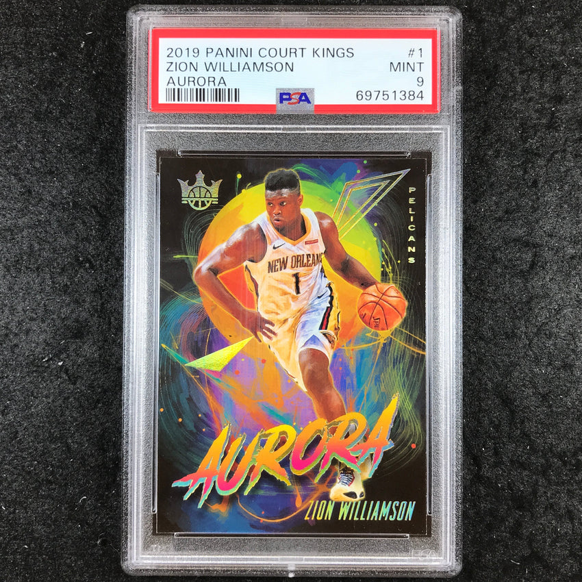 2019 Court Kings ZION WILLIAMSON Rookie Aurora #1 PSA 9 (384)