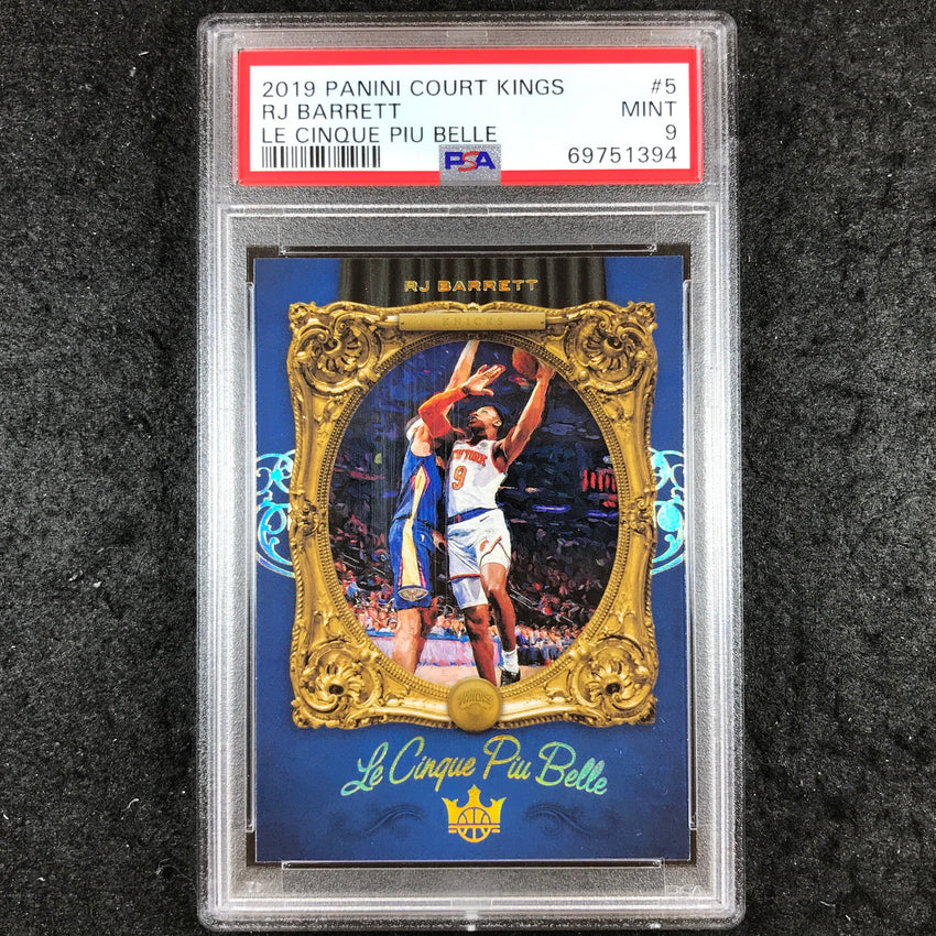 2019 Panini Court Kings RJ BARRETT Le Cinque Piu Belle #5 PSA 9 (394)