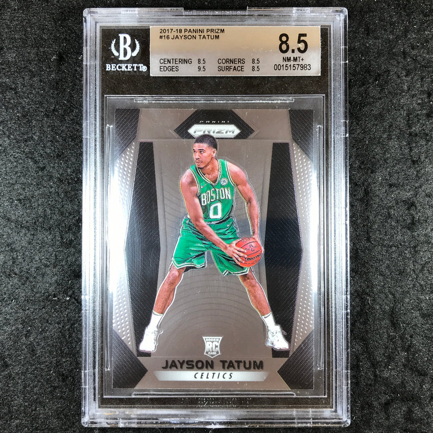 2017 Panini Prizm JAYSON TATUM Rookie Base #16 BGS 8.5 (983)