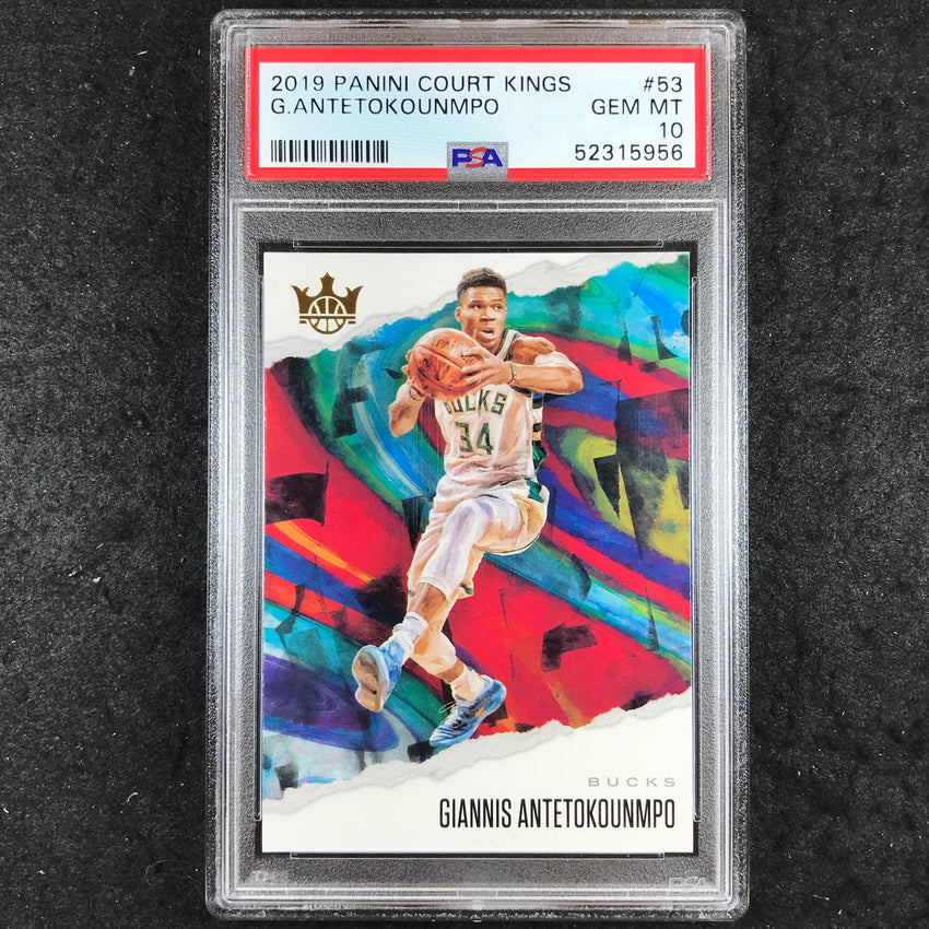 2019 Panini Court Kings GIANNIS ANTETOKOUNMPO #53 PSA 10 (956)