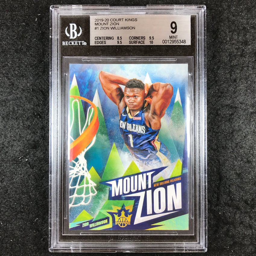 2019 Court Kings ZION WILLIAMSON Rookie Mount Zion #1 BGS 9 (348)