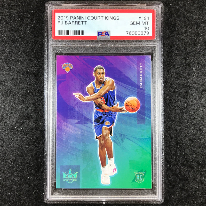 2019 Panini Court Kings RJ BARRETT Rookies IV #191 PSA 10 (879)