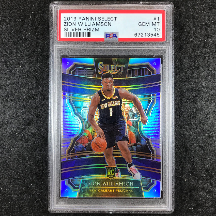 2019 Select ZION WILLIAMSON Rookie Concourse Silver #1 PSA 10 (545)