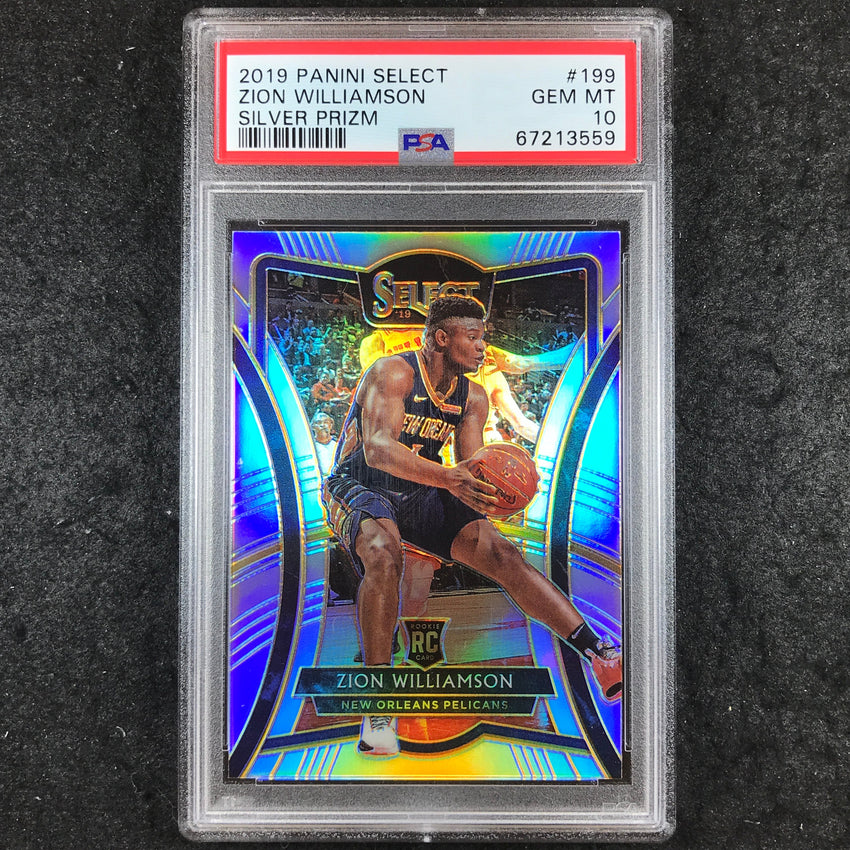 2019 Select ZION WILLIAMSON Rookie Premier Level Silver #199 PSA 10 (559)