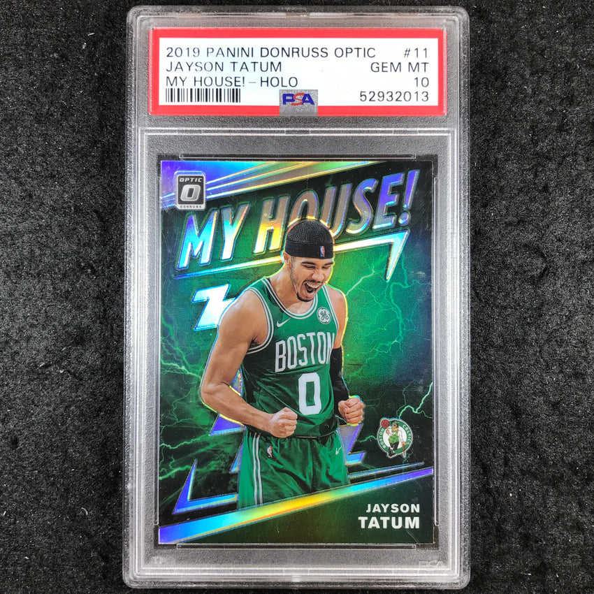2019 Optic JAYSON TATUM My House! Holo #11 PSA 10 (013)