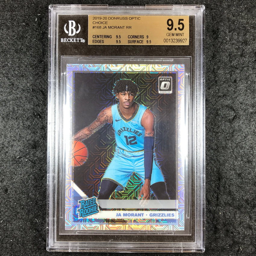 2019 Donruss Optic JA MORANT Rated Rookie Choice #168 BGS 9.5 (927)