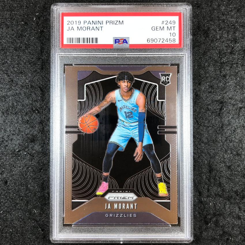 2019 Prizm JA MORANT Rookie Base #249 PSA 10 (458)