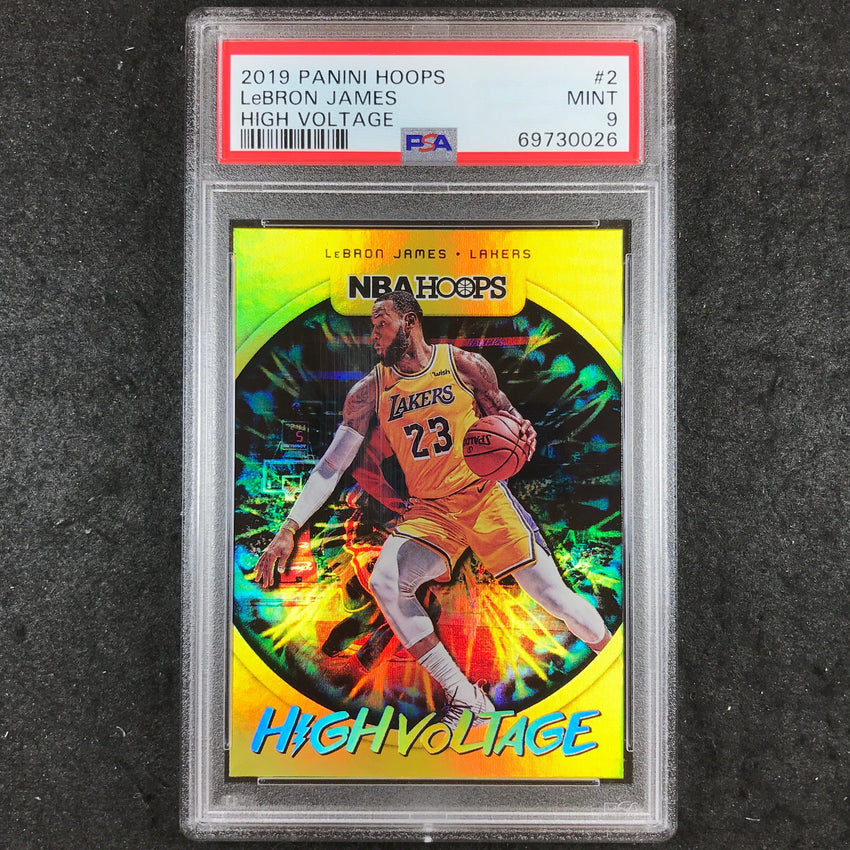 2019 Hoops LEBRON JAMES High Voltage #2 PSA 9 (026)