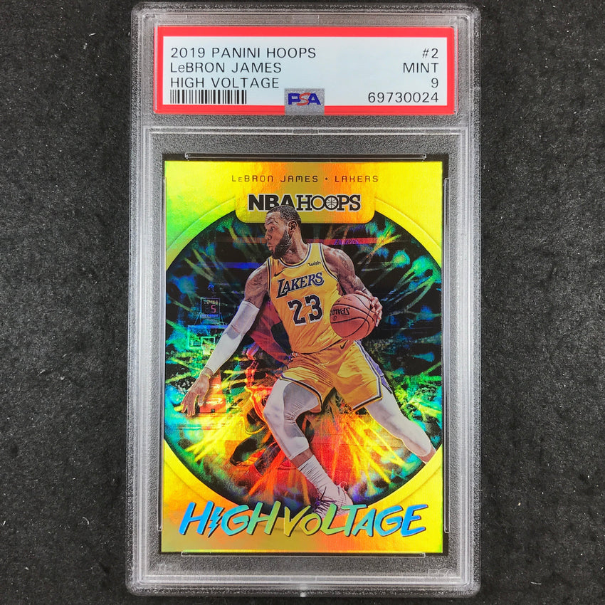 2019 Hoops LEBRON JAMES High Voltage #2 PSA 9 (024)