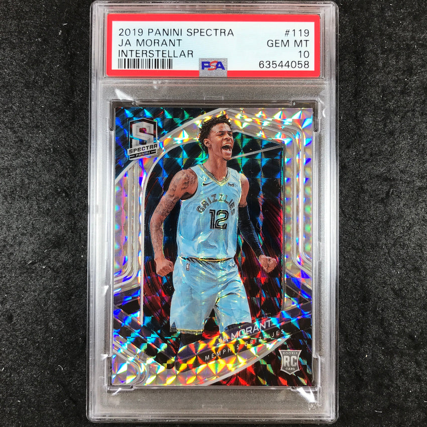 2019 Panini Spectra JA MORANT Rookie Interstellar 8/49 #119 PSA 10 (058)