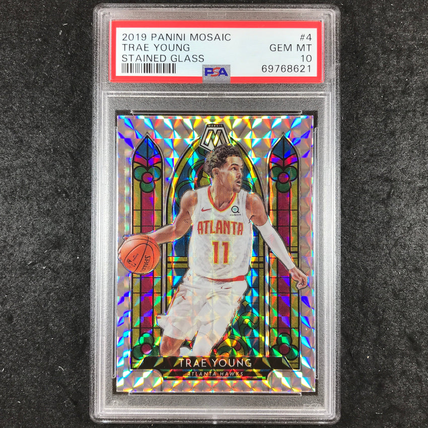 2019 Mosaic TRAE YOUNG Stained Glass #4 PSA 10 (621)