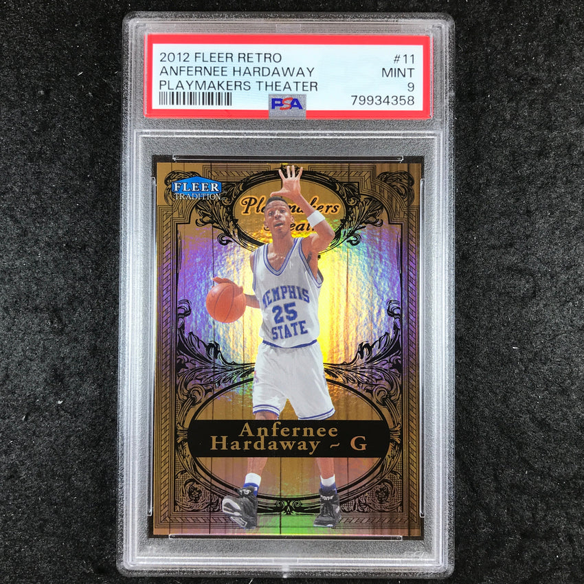 2012 Fleer Retro ANFERNEE HARDAWAY Playmakers Theater #11 PSA 9 (358)