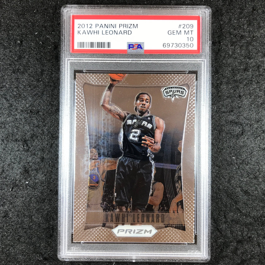 2012 Prizm KAWHI LEONARD Base #209 PSA 10 (350)