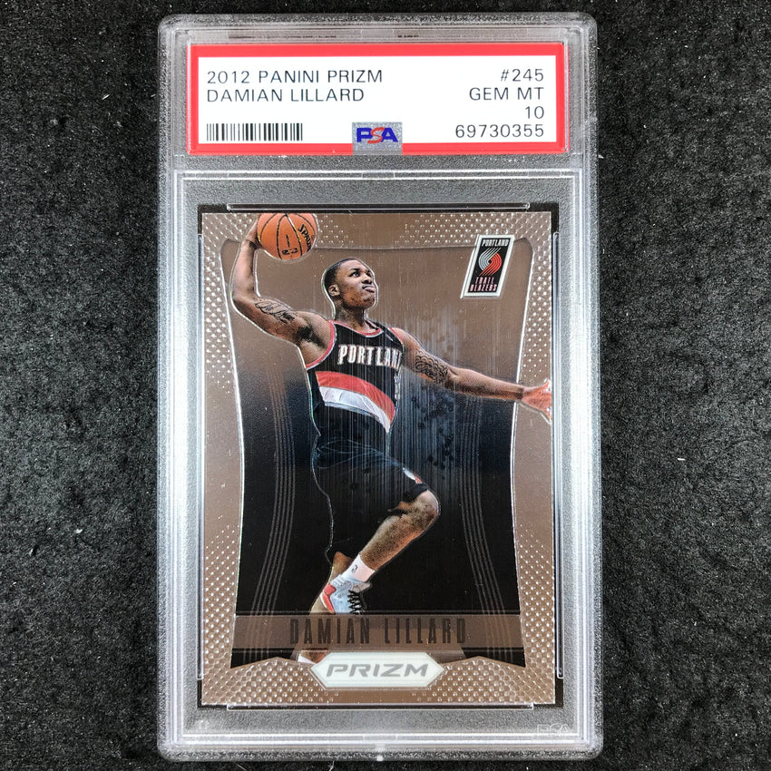 2012 Prizm DAMIAN LILLARD Base #245 PSA 10 (355)