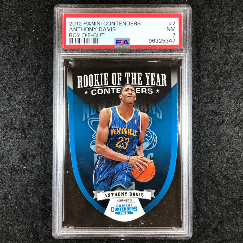 2012 Panini Contenders ANTHONY DAVIS Rookie of the Year Die-Cut #2 PSA 7 (347)