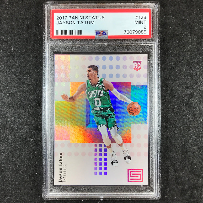 2017 Status JAYSON TATUM Rookie Base #128 PSA 9 (089)