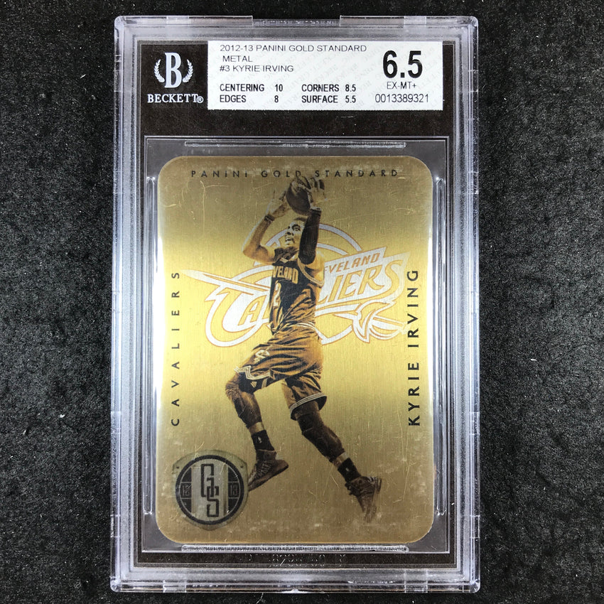 2012 Panini Gold Standard KYRIE IRVING Metal #3 BGS 6.5 (321)
